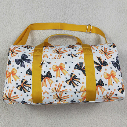 Adult Women Bags Orange Black Stars Bows Gym Bags BA0314