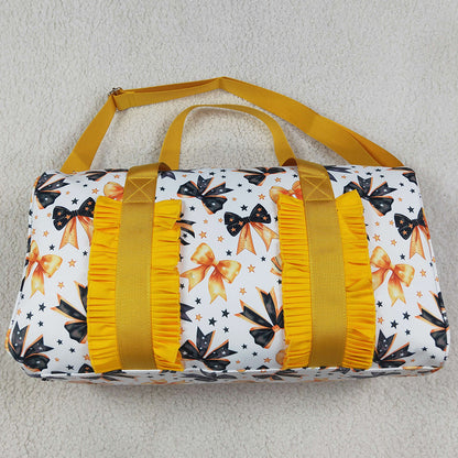 Adult Women Bags Orange Black Stars Bows Gym Bags BA0314