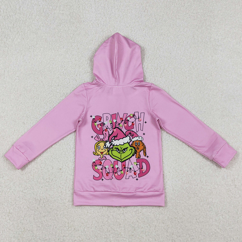 Baby Girls Clothes Grin Lights Pockets Zipper Christmas Hoodies Jackets Top GT1142 11.1