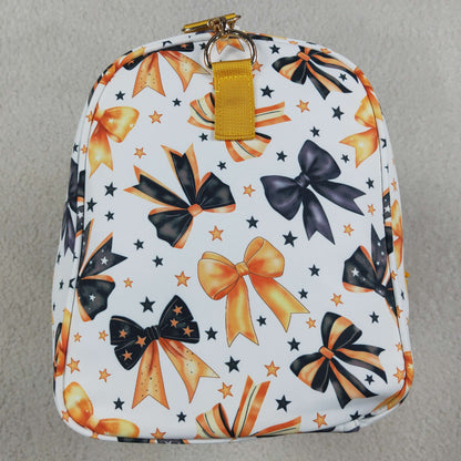 Adult Women Bags Orange Black Stars Bows Gym Bags BA0314