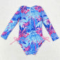 Baby Girls Swimsuits Long Sleeve One Piece Swimsuits S0377