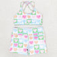 Baby Girls Swimsuits Pink Hearts Top Shorts Swimsuits S0373