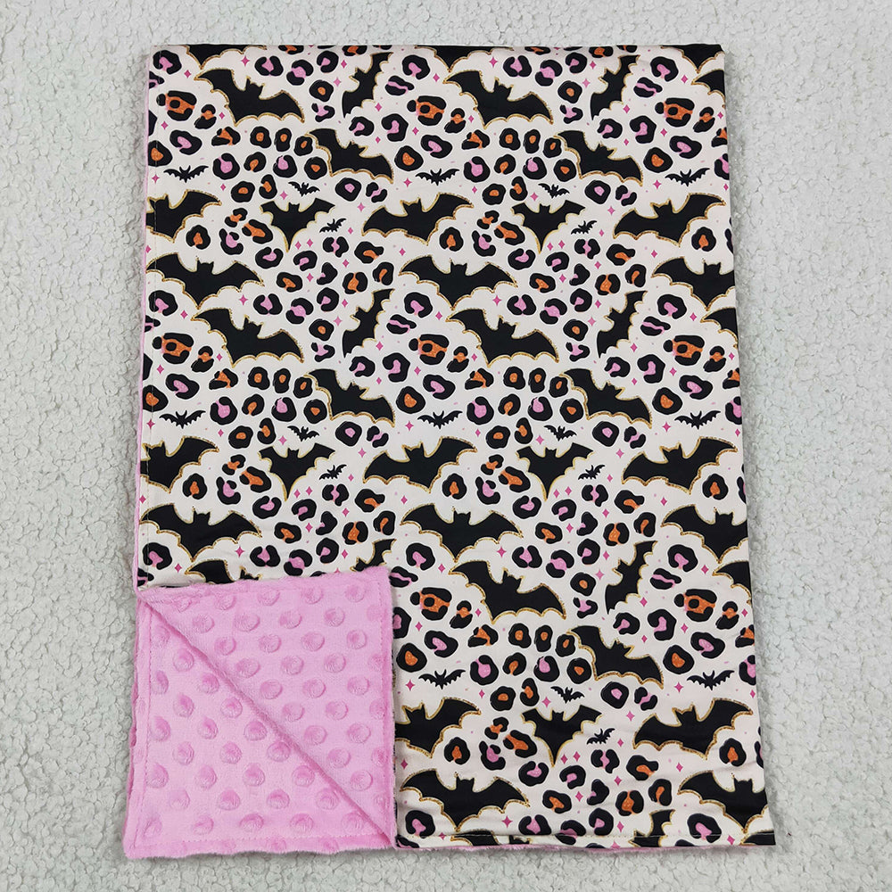 Baby Girls Blankets Leopard Bats Halloween Blankets BL0254