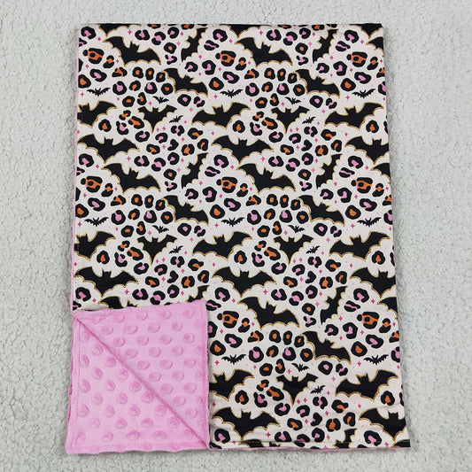 Baby Girls Blankets Leopard Bats Halloween Blankets BL0254
