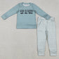 Baby Boys Clothes God Is Good Top Checked Pockets Jogger Pants Clothes Sets BLP1345 GLP3038 12.3