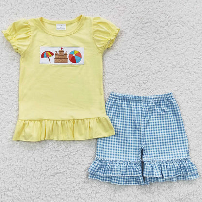 Hot Sale Baby Girls Clothes Summer Shorts Sets BSSO0248 GSSO0276