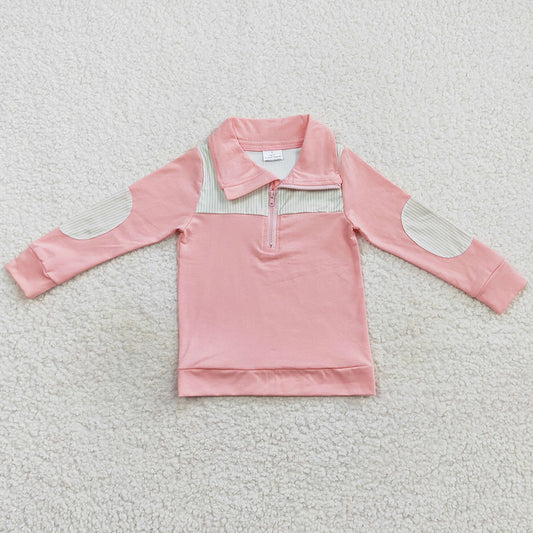 Pink Kids Clothes Tops Long Sleeve Shirts BT0288