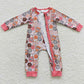 Baby Girls Rompers Christmas Zip Romper LR0297