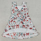 Baby Girls Dress Popsicle Flag Bows Yoga Active 4th of July Shorts Knee Length Dress GSD3750