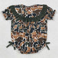 Baby Girls Rompers Embroidery Daddy's Girls Southern Dark Brown Camo Ruffle Rompers SR3916