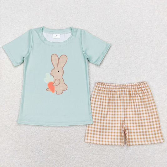 Easter Baby Boys Clothes Cotton Bunny Embroidery Outfits BSSO0407