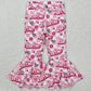 Baby Girls Jeans Pants Denim Bell Flare Pants P0294