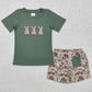 Baby Boys Clothes Easter Green Rabbits Shirt Camouflage Shorts Sets BSSO1004