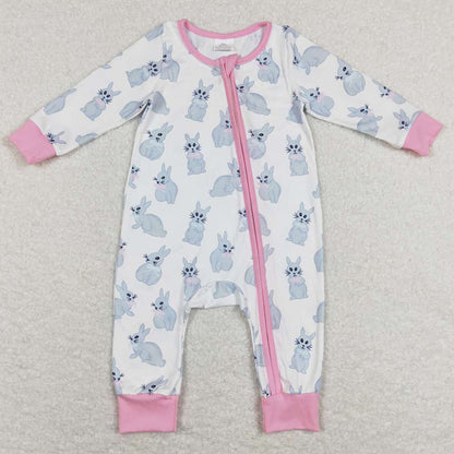 Easter Baby Boys Rompers Bunny Print Cute Sibling Romper LR0837