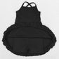 Baby Girls Swimsuits Black Knit Knee Length Active Wear Dresses S0446