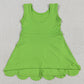 Baby Girls Dress Green Scallop Yoga Active Knee Length Dresses GSD2351 6.5