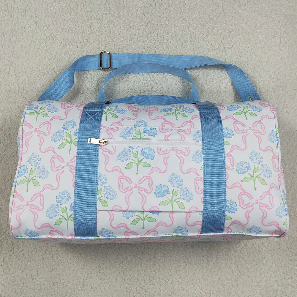 Kids Children Adult Bags Blue Ruffle Glower Gym Duffle Bags BA0294