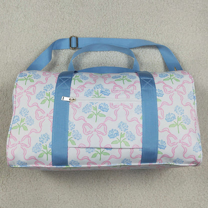 Kids Children Adult Bags Blue Ruffle Glower Gym Duffle Bags BA0294