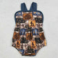 Baby Boys Rompers Strap Deer Camo Checked Hunting Rompers SR3925