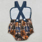 Baby Boys Rompers Strap Deer Camo Checked Hunting Rompers SR3925