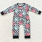 Baby Kids Romper Zip Design Boutique Girls Rompers LR0304