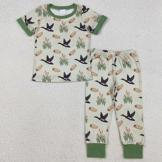 Baby Boys Pajamas Green Ducks Calls Top Pants Hunting Pajamas Sets BSPO0635 12.3