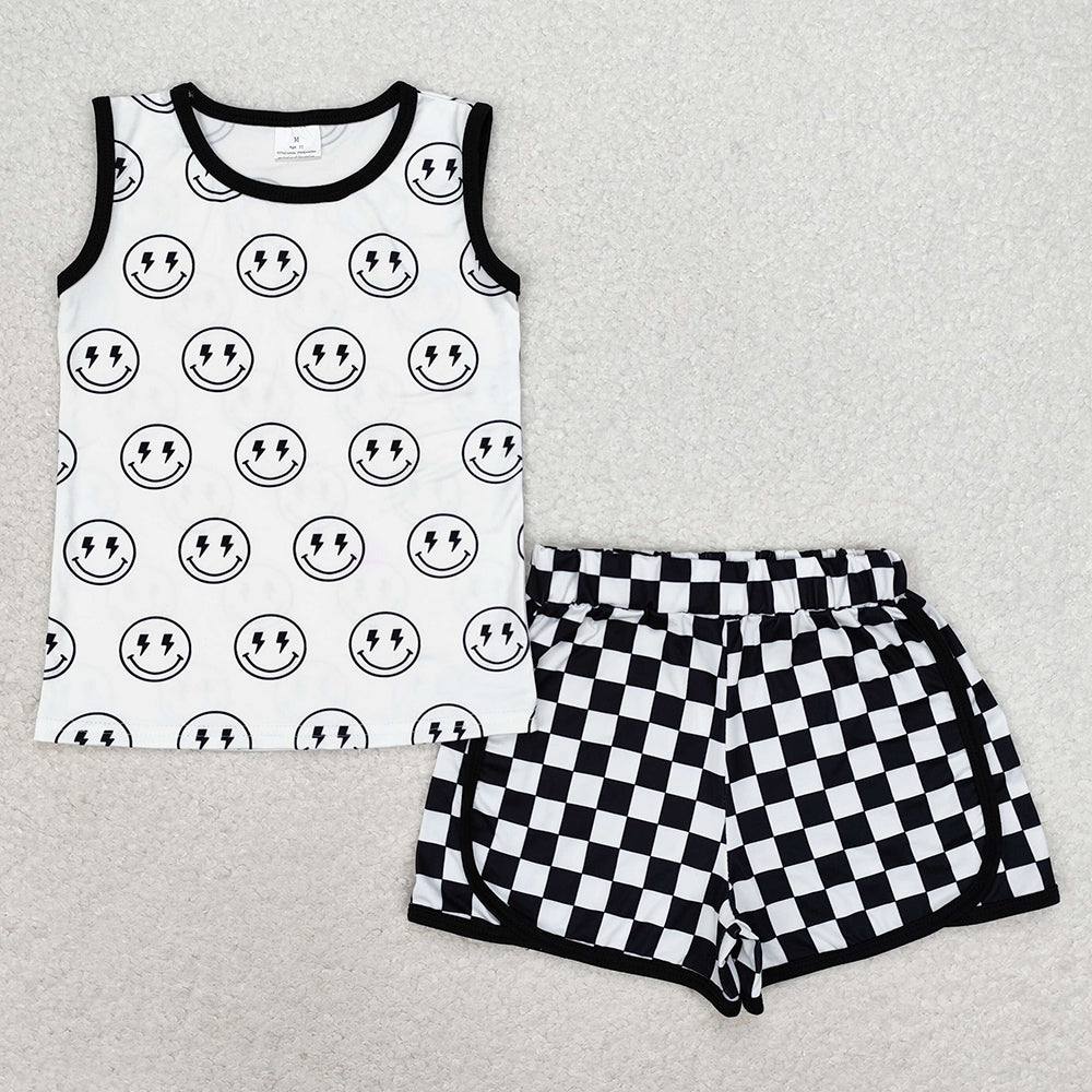 Baby Boys Clothes Black Sleeveless Top Shorts Sets BSSO0972