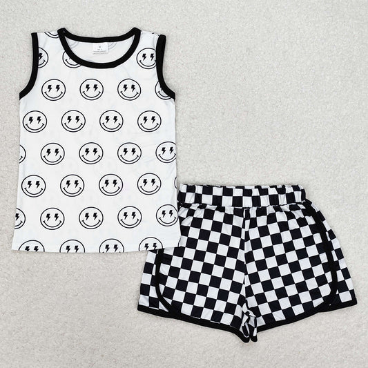 Baby Boys Clothes Black Sleeveless Top Shorts Sets BSSO0972