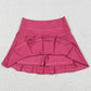 Baby Girls Clothes Daisy Flowers Zipper Pullovers Hot Pink Pleated Skirt Shorts Yoga Active Clothes Set GLD1418 12.9