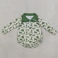 Baby Boys Rompers Long Sleeve Green Ducks Hunting Zipper Rompers LR3050