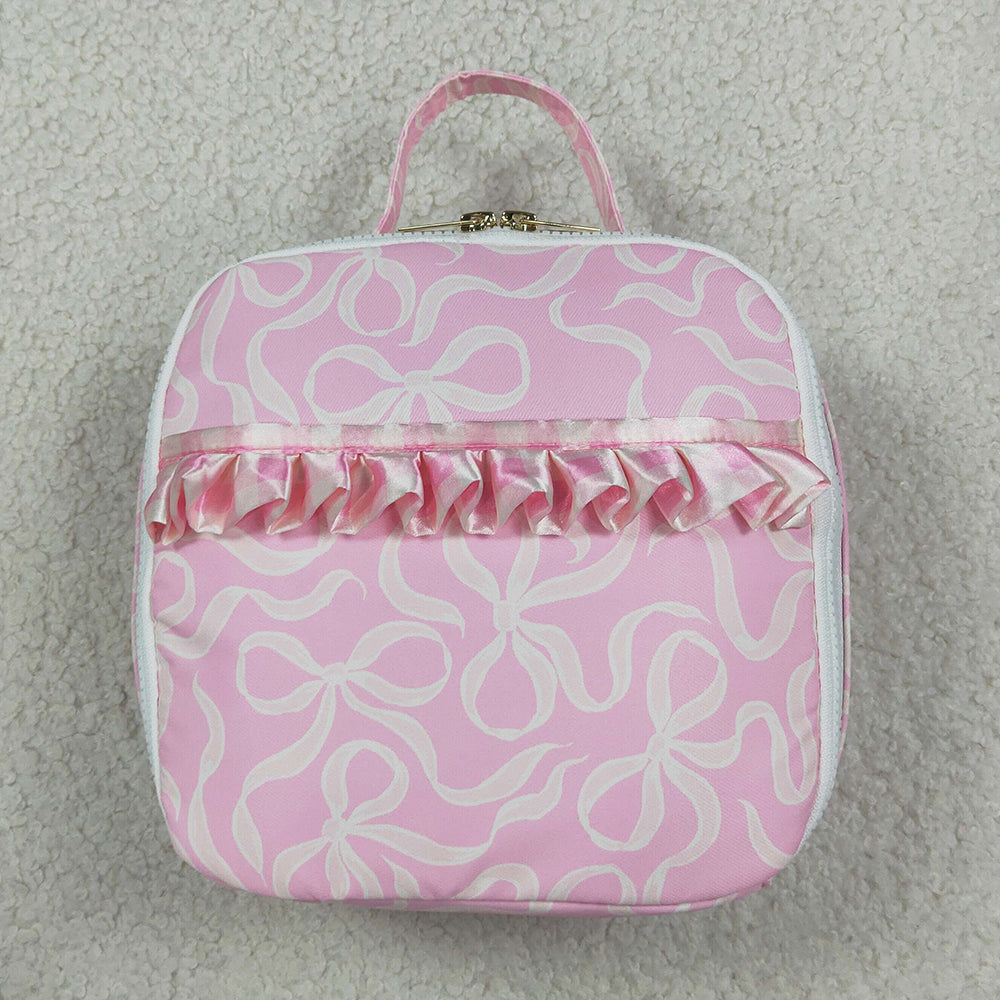 Baby Girls Bags Pink Bows School Lunch Boxes BA0464