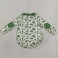 Baby Boys Rompers Long Sleeve Green Ducks Hunting Zipper Rompers LR3050