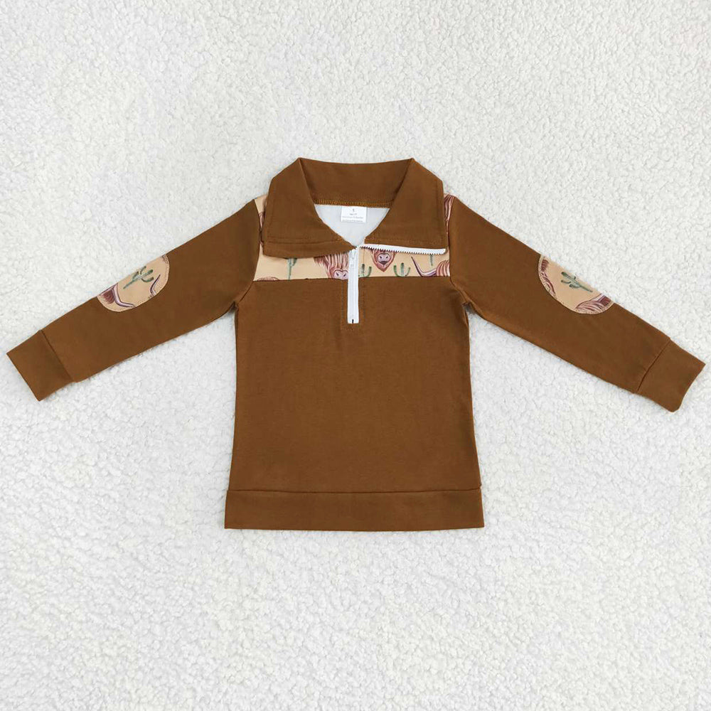 Cow Print Baby Boys Clothes Tops BT0298