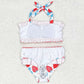 Baby Girls Swimsuits Summer Strawberry Straps Two Pieces Swimsuits S0316