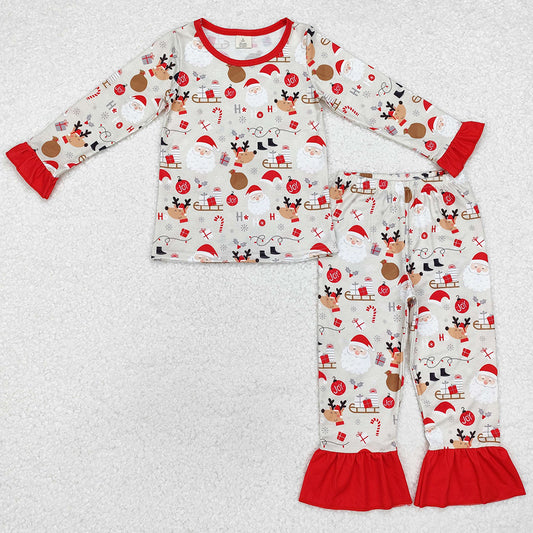 Baby Boys Pajamas Christmas Santa Claus Deer Shirt Pants Pajamas Sets BLP0662