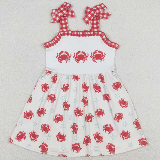 Baby Girls Dress Straps Crab Knee Length Dresses GSD0914