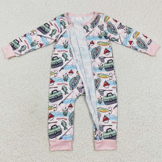 Boutique Infant Baby Rompers Fish Cute Girls Romper LR0322