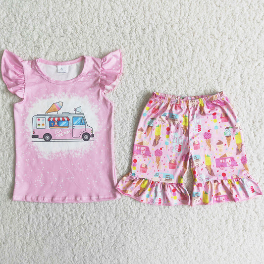 Toddler Baby Girls Clothes Boutique Little Girls Clothes Set Wholesale Outfits C6-11