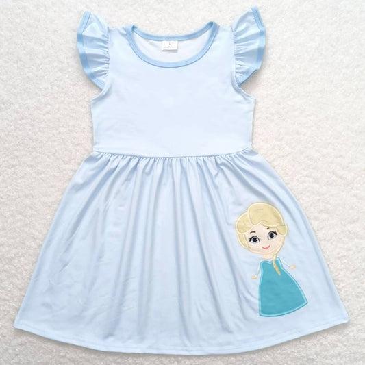 Baby Girls Dress Cute Princess Flutter Sleeve Knee Length Dresses GSD1147