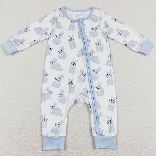 Easter Baby Boys Rompers Bunny Print Cute Sibling Romper LR0837