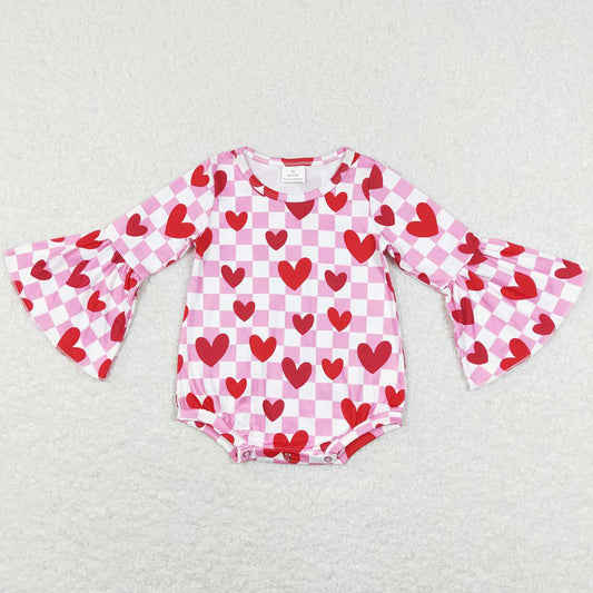 Baby Infant Girls Romper Love Long Sleeve Valentines Rompers LR0865