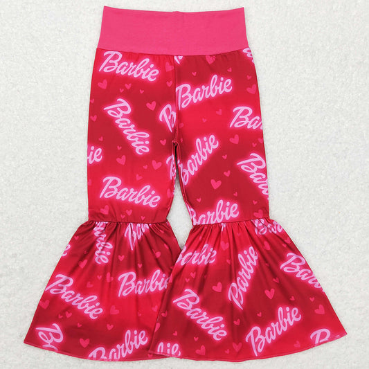 Baby Girls Pants Doll Pink Highwaist Bottom Bell Pants P0275