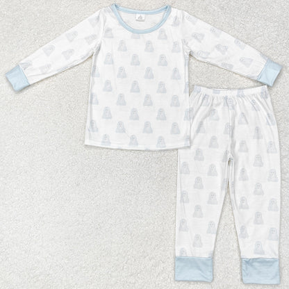Baby Girls Pajamas Pink Halloween Ghost Top Pants Bamboo Pajamas Sibling Clothes Sets GLP1311 BLP0540