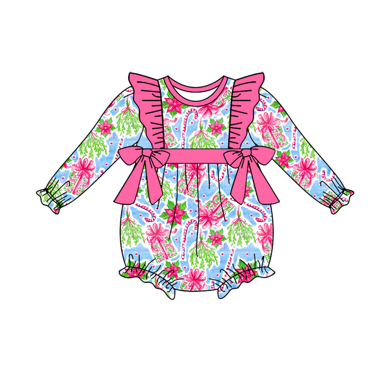 Christmas Gift Baby Girls Rompers Long Sleeve Rompers preorder MOQ 5