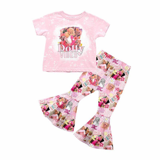 New Design Baby Girls Clothes Bell Pants Sets Moq 5