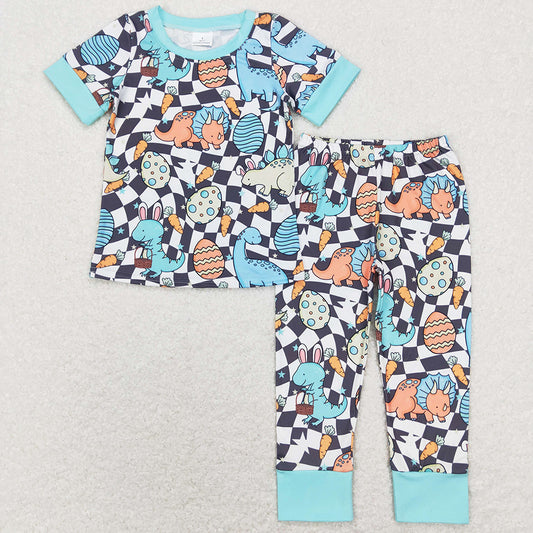 Easter Baby Kids Pajamas Short Sleeve Pants Sleepwear Sets BSPO0283