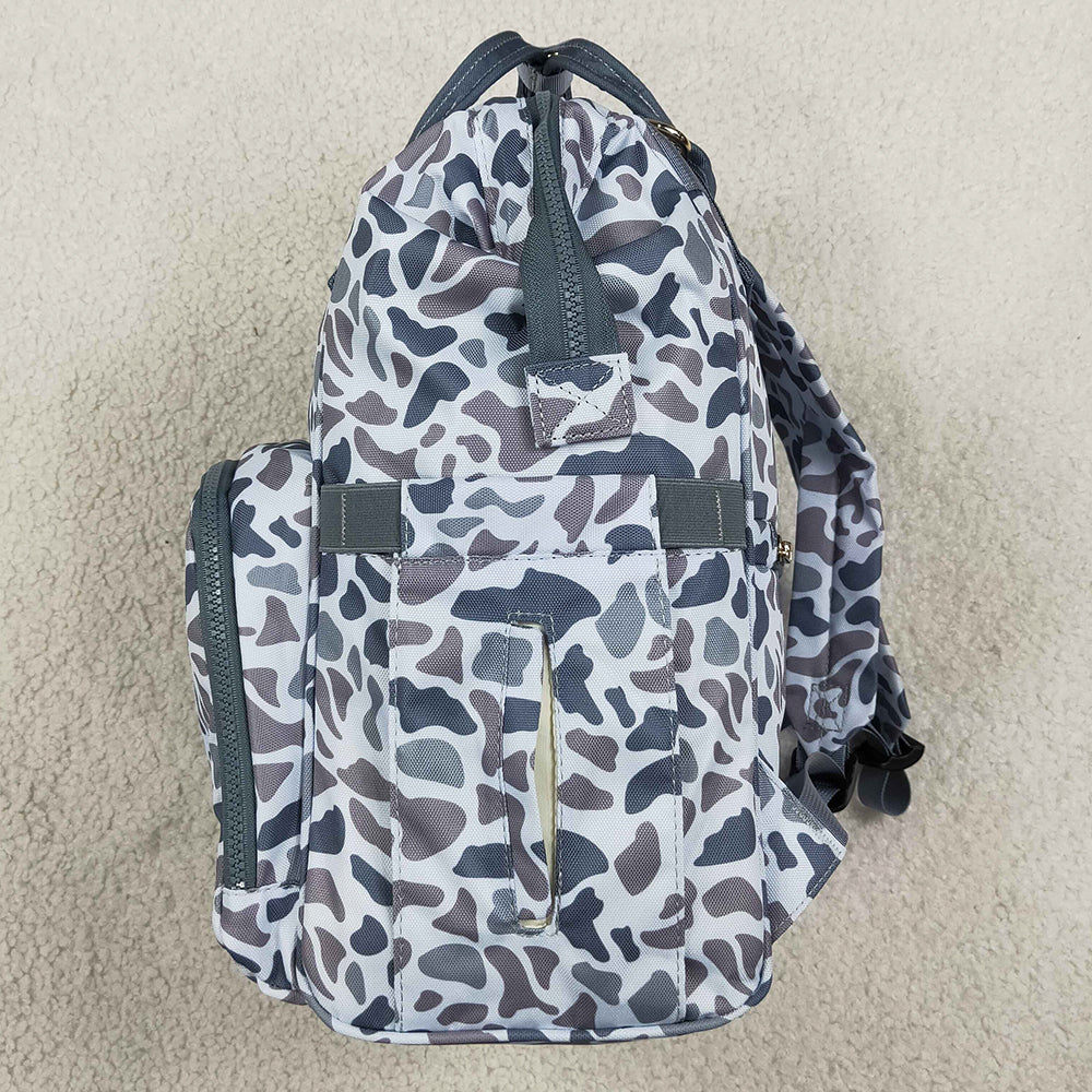 Baby Kids Southern Light Grey Camo Mommy Diaper Backpacks Bags BA0406