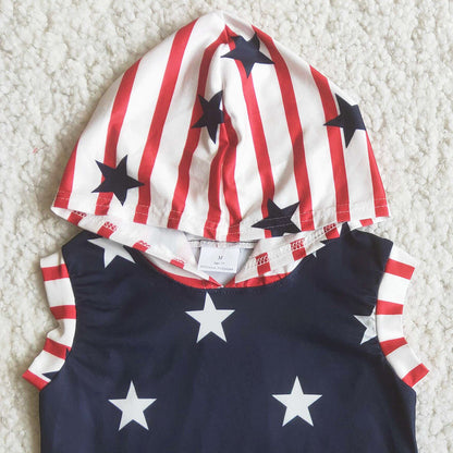 Summer Kids Boutique Clothing Boys Outfits 4th of July Boutique Boy Clothes Hoodie Sets C14-23