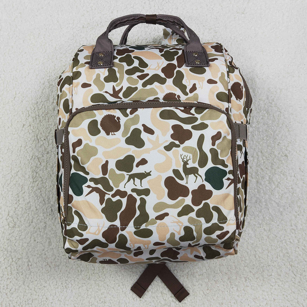 Baby Kids Dogs Ducks Deer Turkey Camo Mommy Diaper Backpacks Bags BA0407