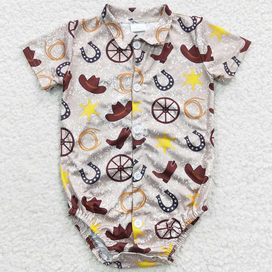 Fashion Infant Baby Romper Western Style Jumpsuit SR0399